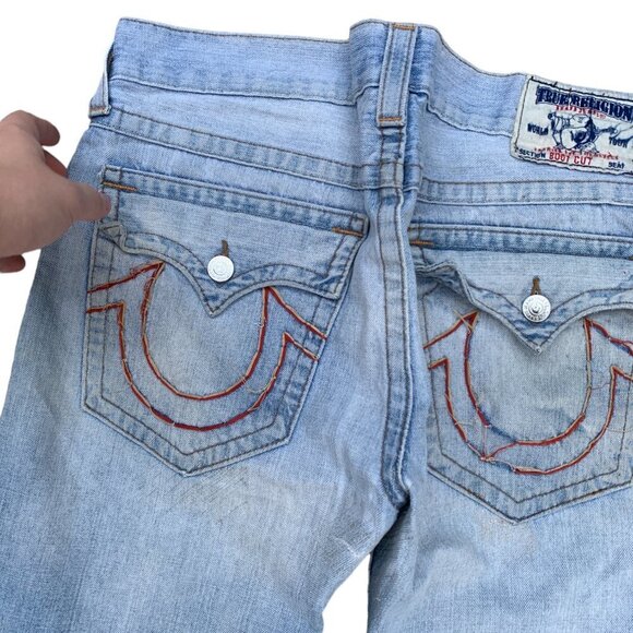 Vintage True Religion Jeans Size 34 BOOT CUT Blue - Picture 8 of 9